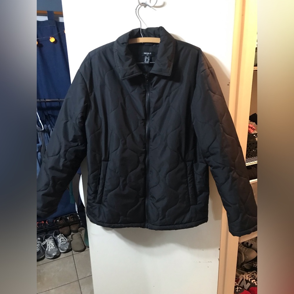 Mens Black Puffer Jacket